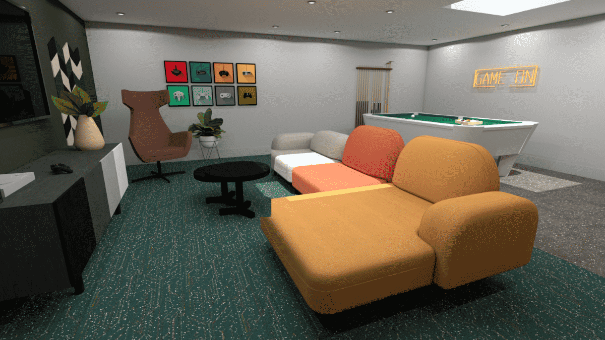 3D Render of Interior Design